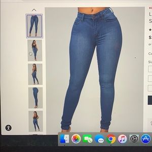 Luxe glam high waist skinny jeans-dark